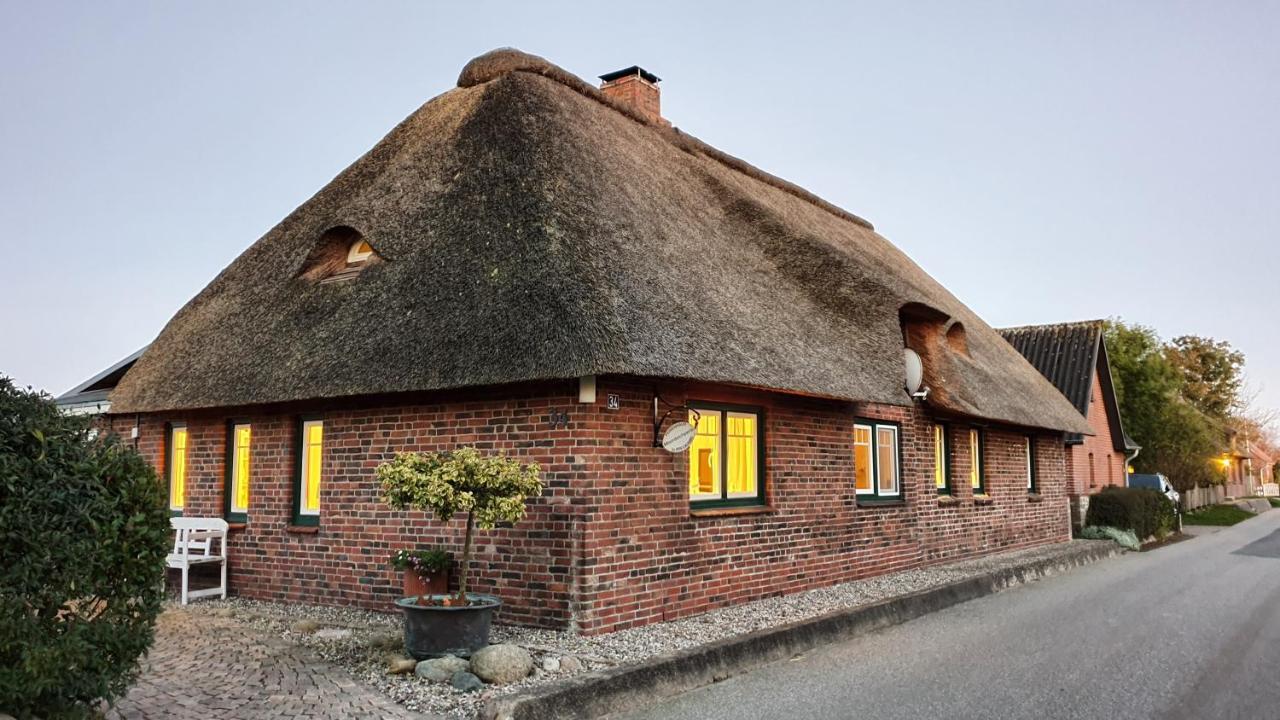 Reetdachhaus Moordeichperle Villa Nordstrand Exteriör bild